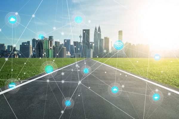 59063926_s smart city and wireless communication network, abstract image visual, internet of things